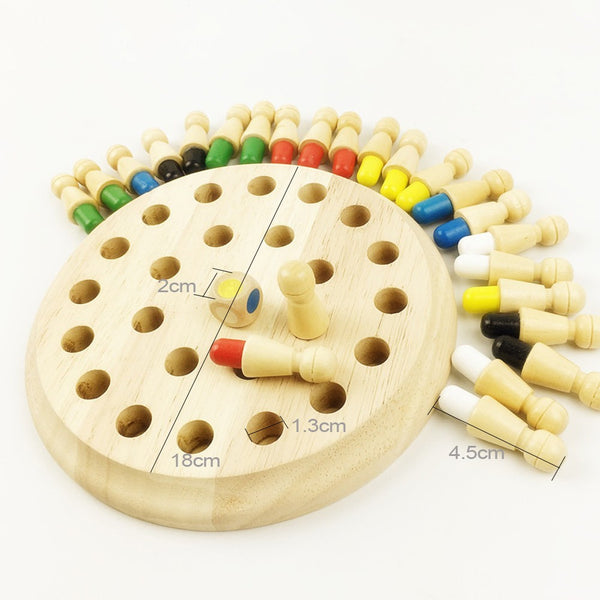 Wooden Memory Chess Puzzle Toy